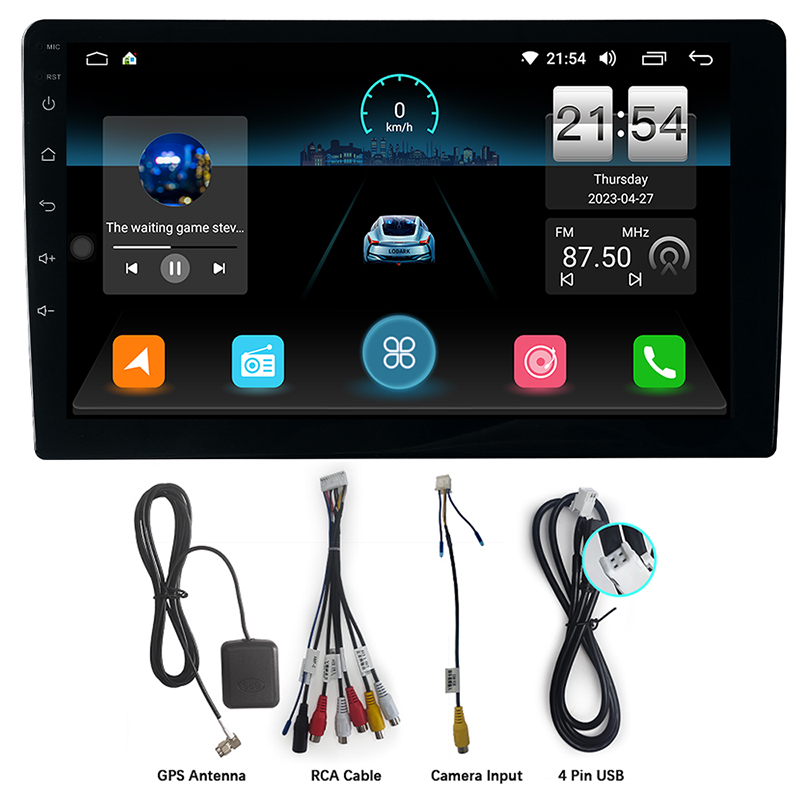 e1 Car Stereo Front View