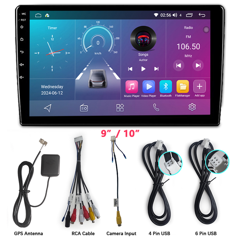 E2 Car Stereo Front View